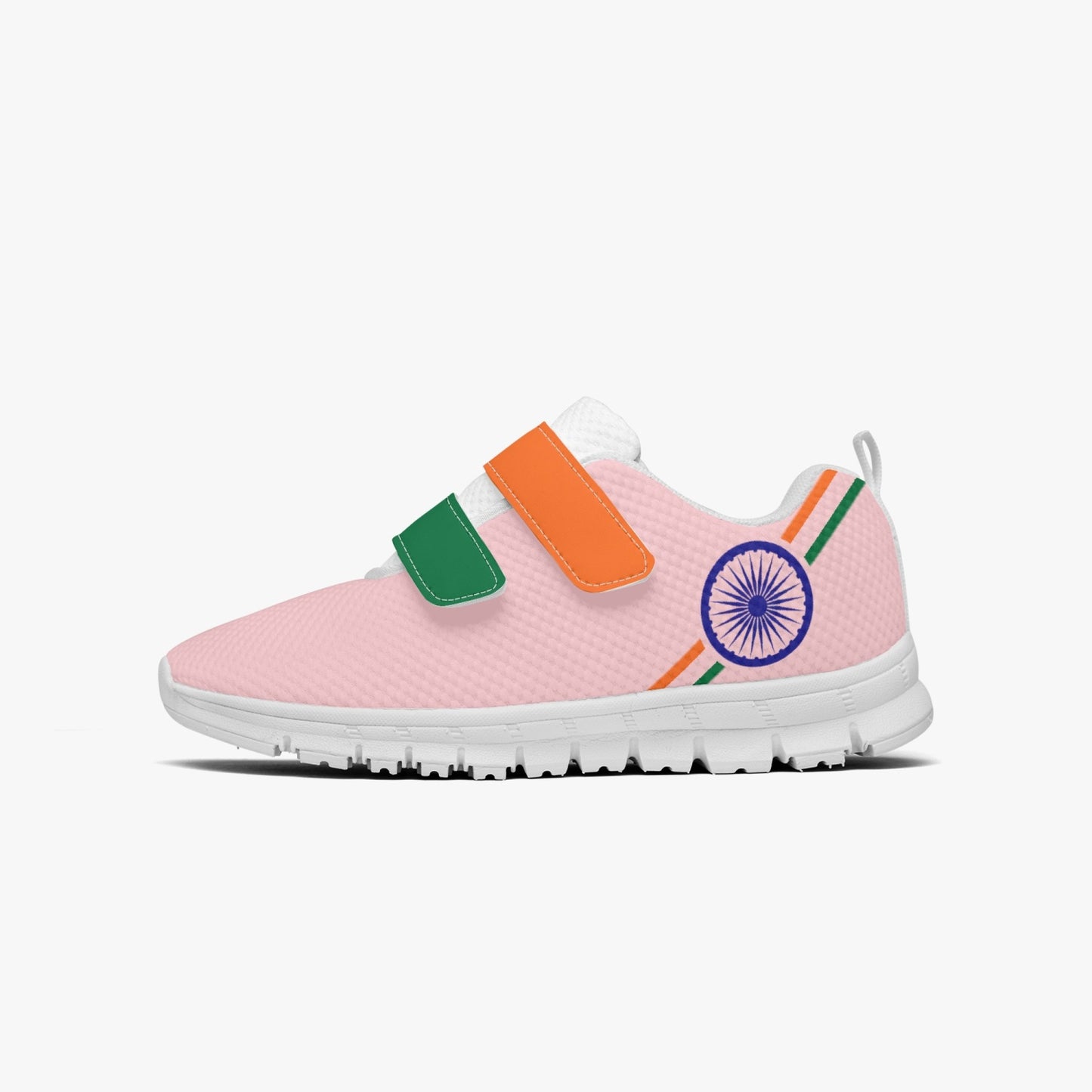 India Pride Kid's Lightweight Velcro Mesh Sneaker - Pink