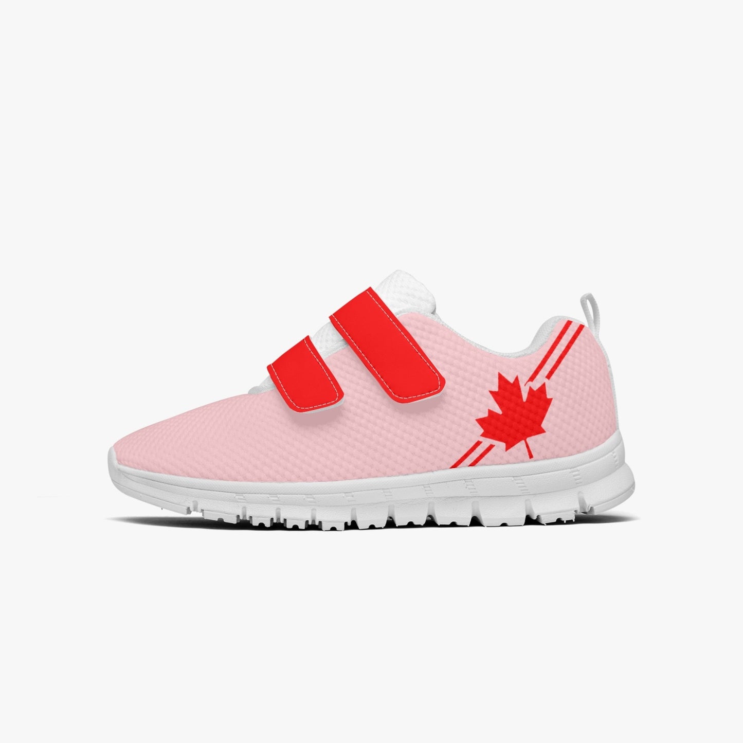 Canada Pride Kid's Lightweight Velcro Mesh Sneaker - Pink
