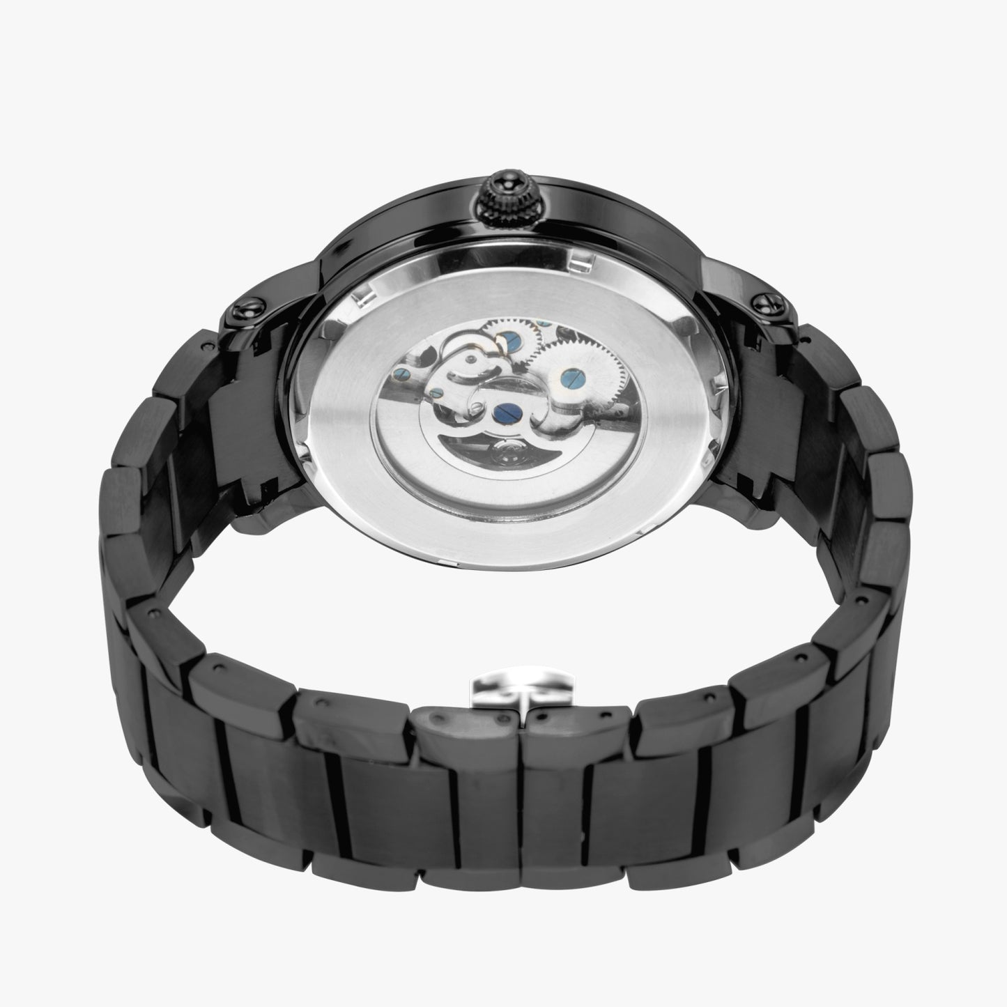 Dominican Pride Stainless Steel Luxury Men's Watch - Silver / Rose Gold / Black