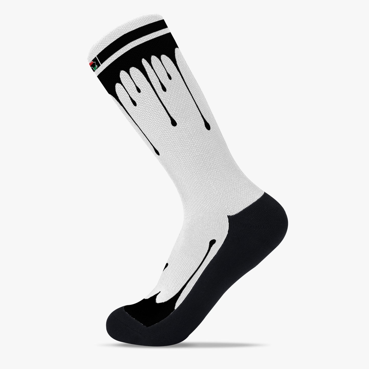 Africa Drip Sport Socks (Black Drip)