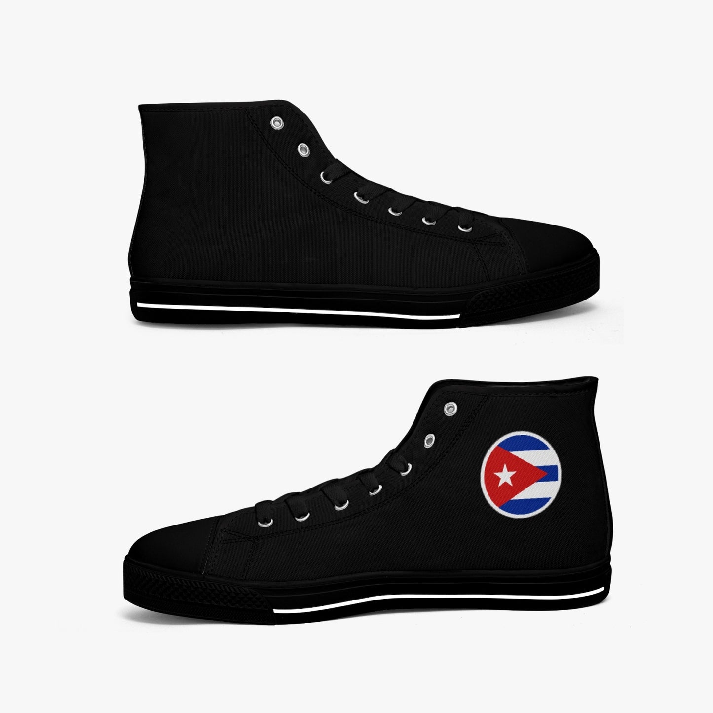 Cuba Classic Canvas High Tops (Black) - Men's & Women's