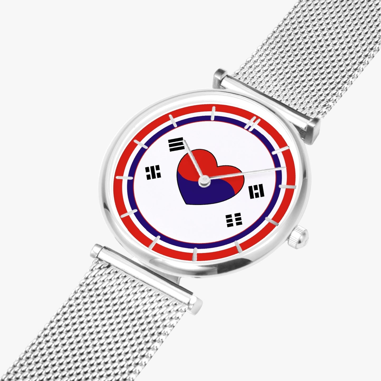 South Korea Love Ultra Thin Women's Quartz Watch - Gold / Rose Gold / Silver