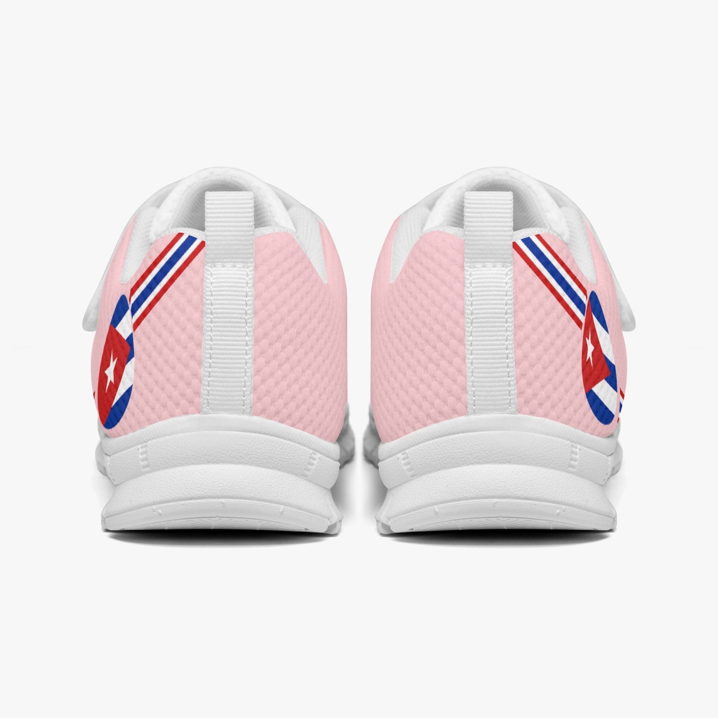 Cuba Pride Kid's Lightweight Velcro Mesh Sneaker - Pink