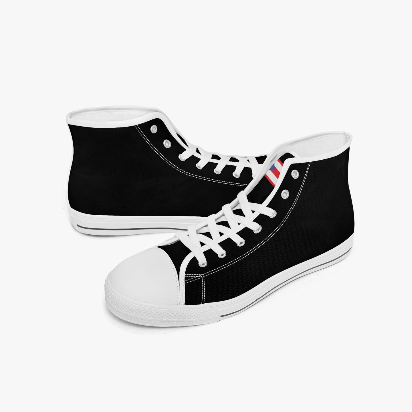 Puerto Rico Classic Canvas High Tops (Black) - Men's & Women's
