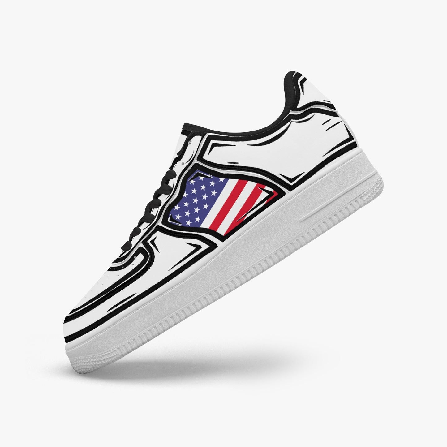 USA Cartoon Force 1 Low Tops (White) - Men's & Women's