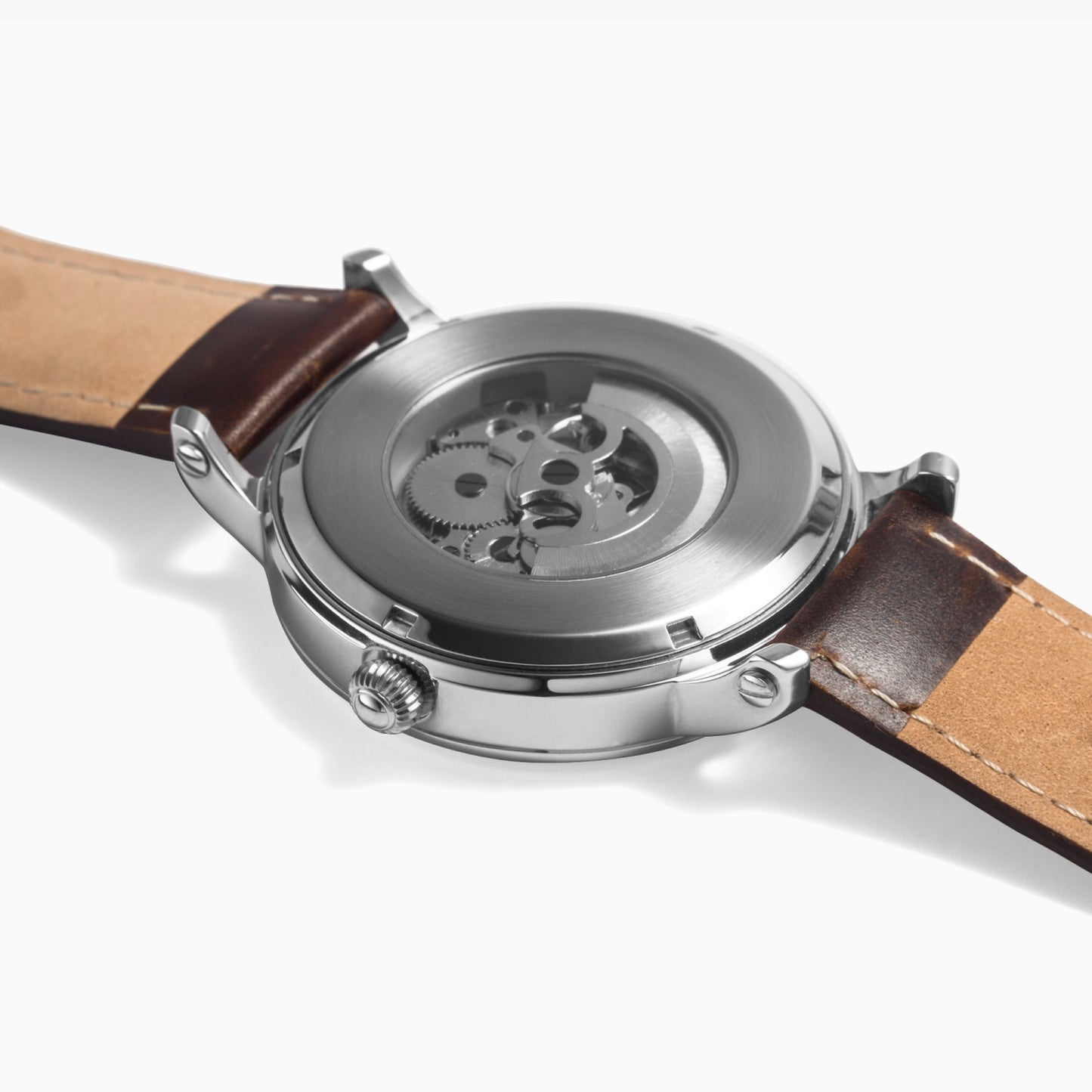 Cuba Pride Premium Leather Men's Watch - Silver / Rose Gold / Black