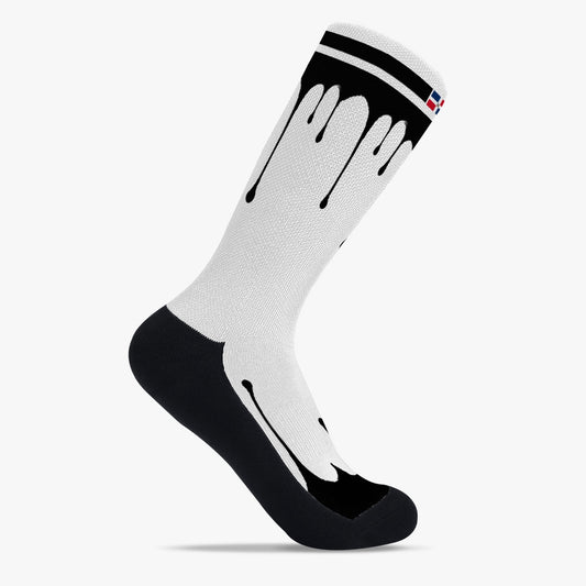 Dominican Drip Sport Socks (Black Drip)