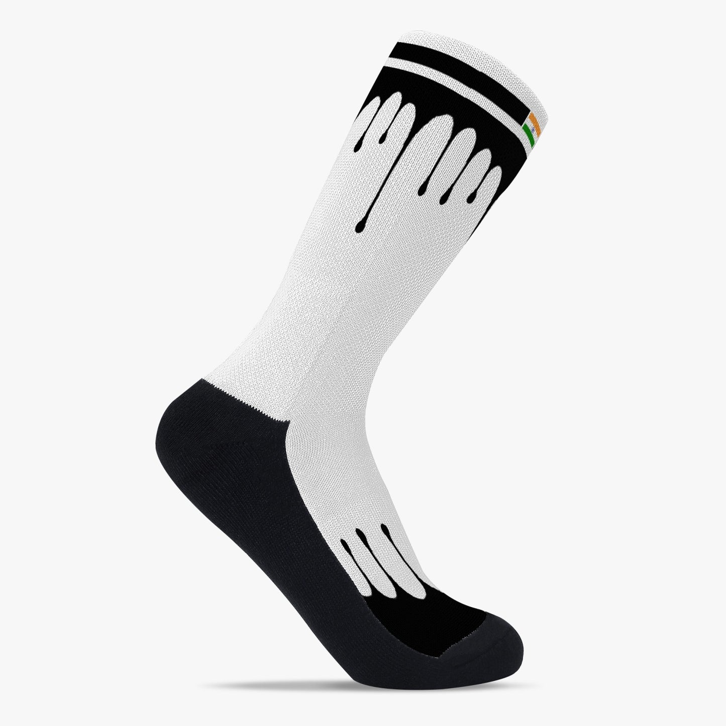 India Drip Sport Socks (Black Drip)