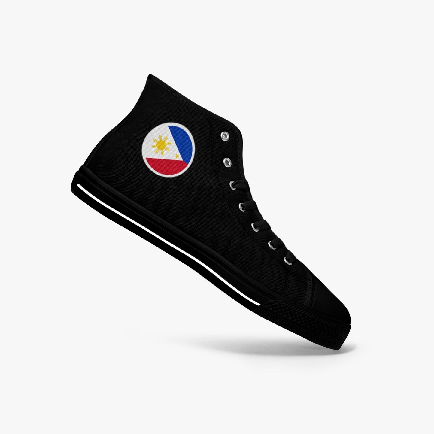 Philippines Classic Canvas High Tops (Black) - Men's & Women's