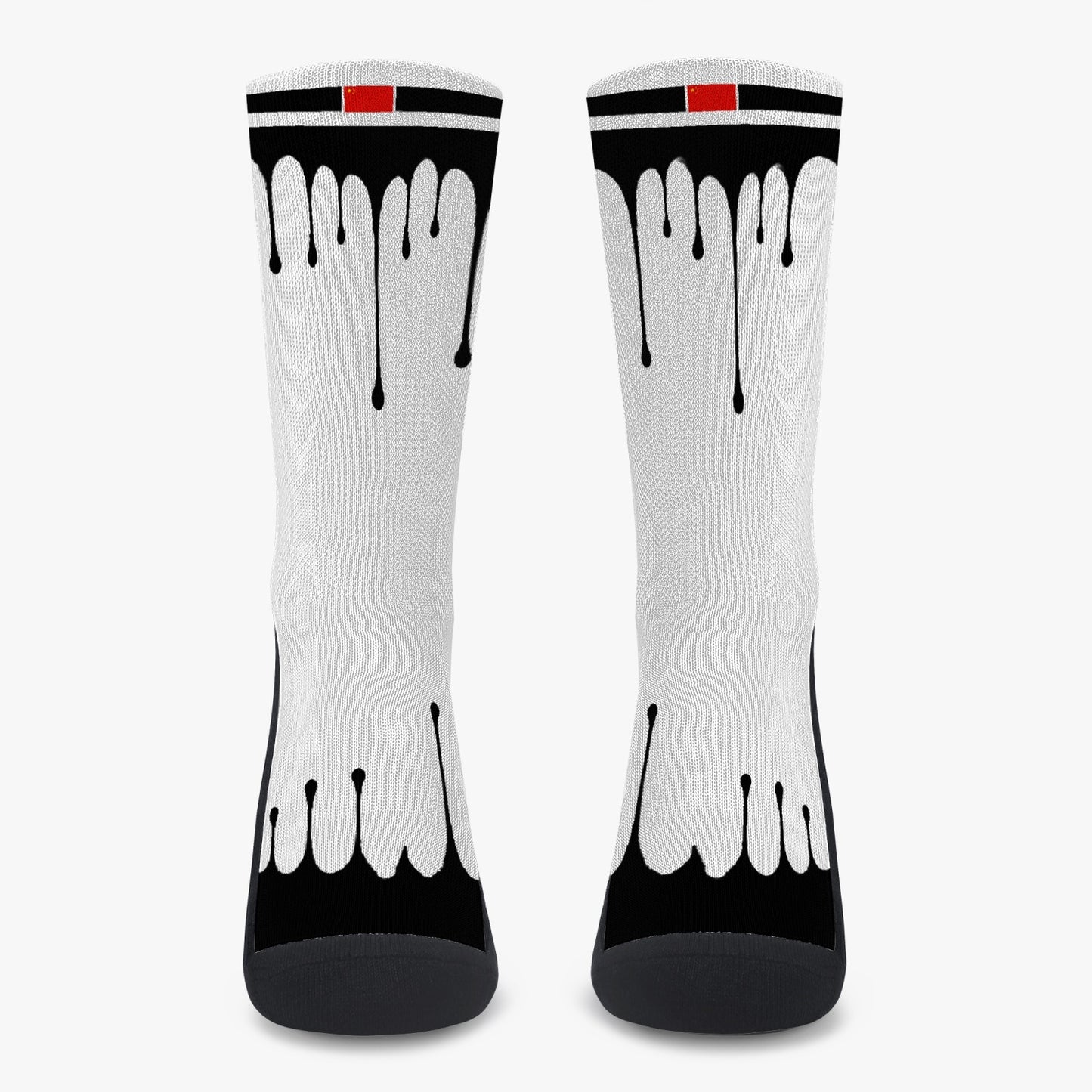 China Drip Sport Socks (Black Drip)