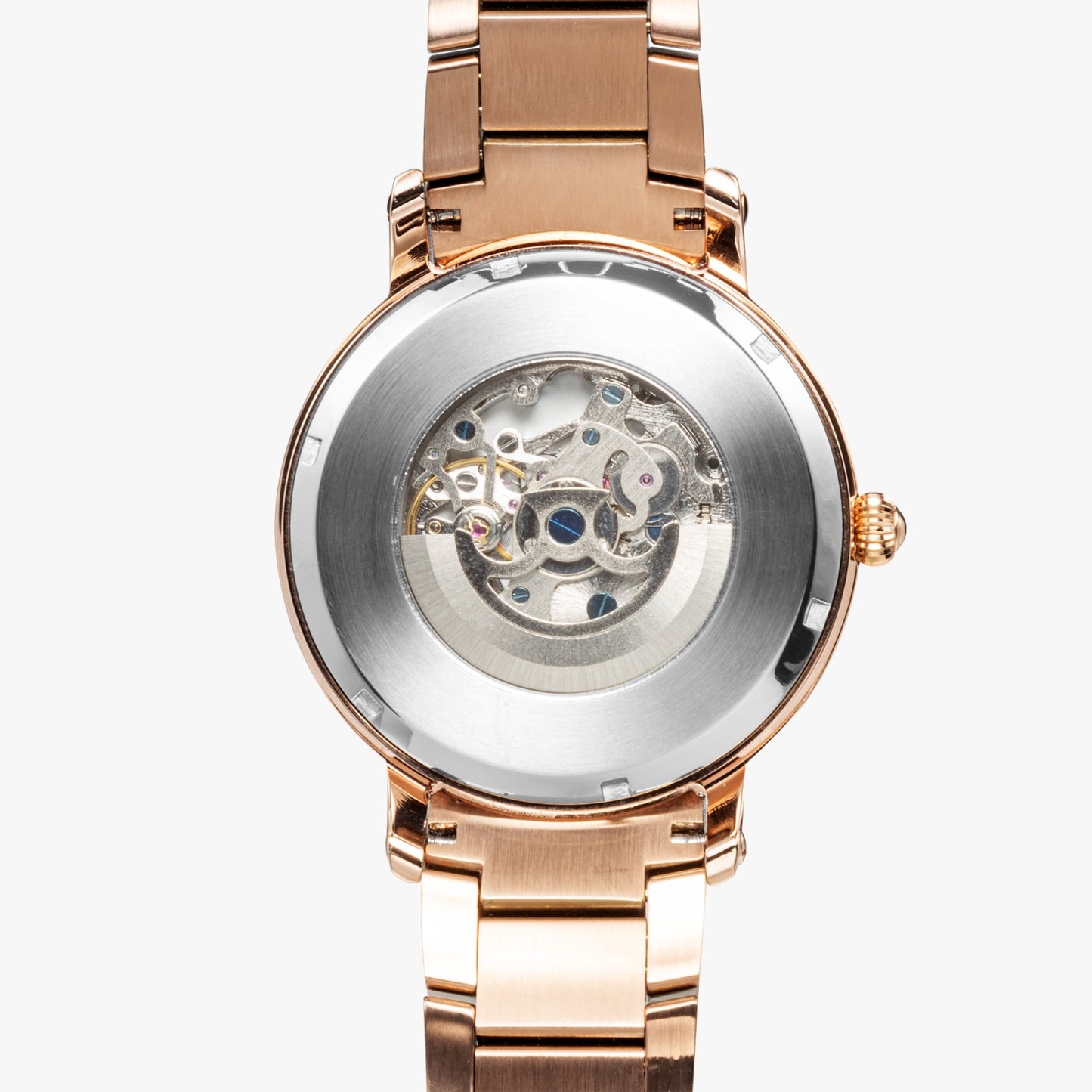Dominican Pride Stainless Steel Luxury Men's Watch - Silver / Rose Gold / Black