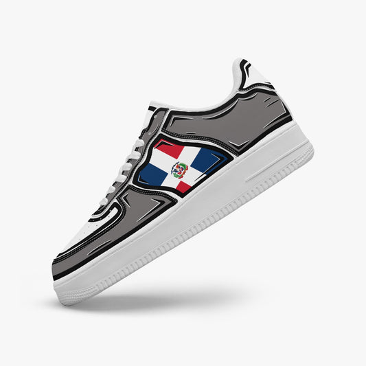 Dominican Cartoon Force 1 Low Tops (Gray) - Men's & Women's