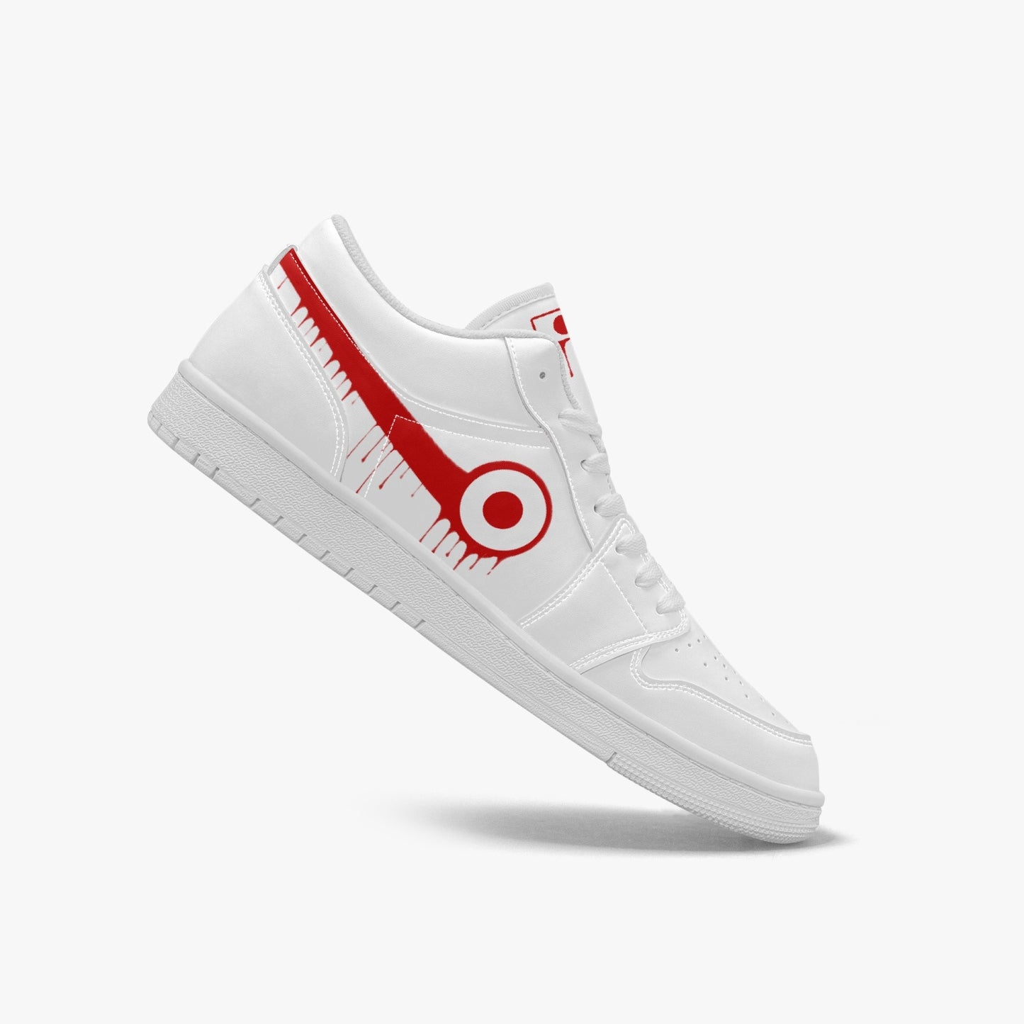 Air Japan Red Drip / White Low Tops (White Sole) - Men's & Women's