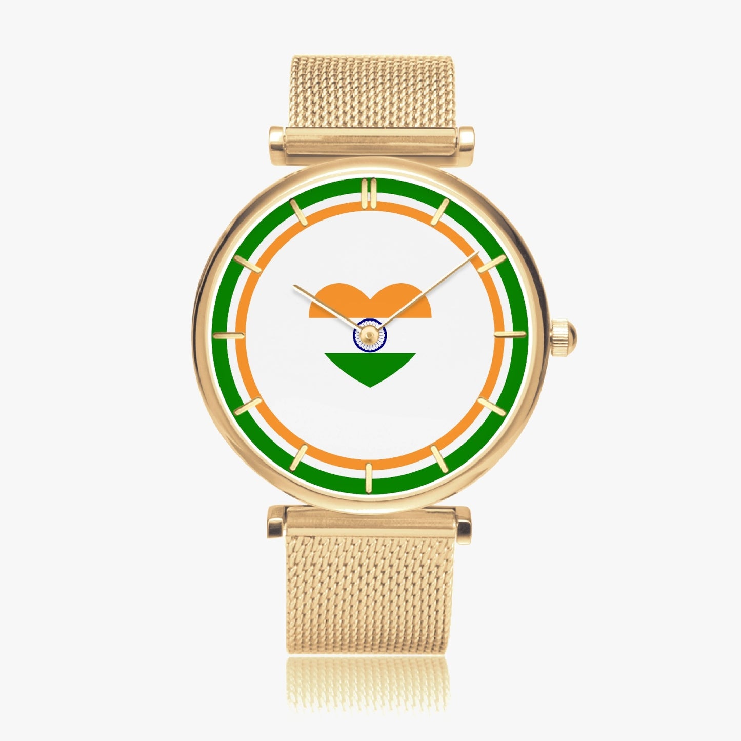 India Love Ultra Thin Women's Quartz Watch - Gold / Rose Gold / Silver