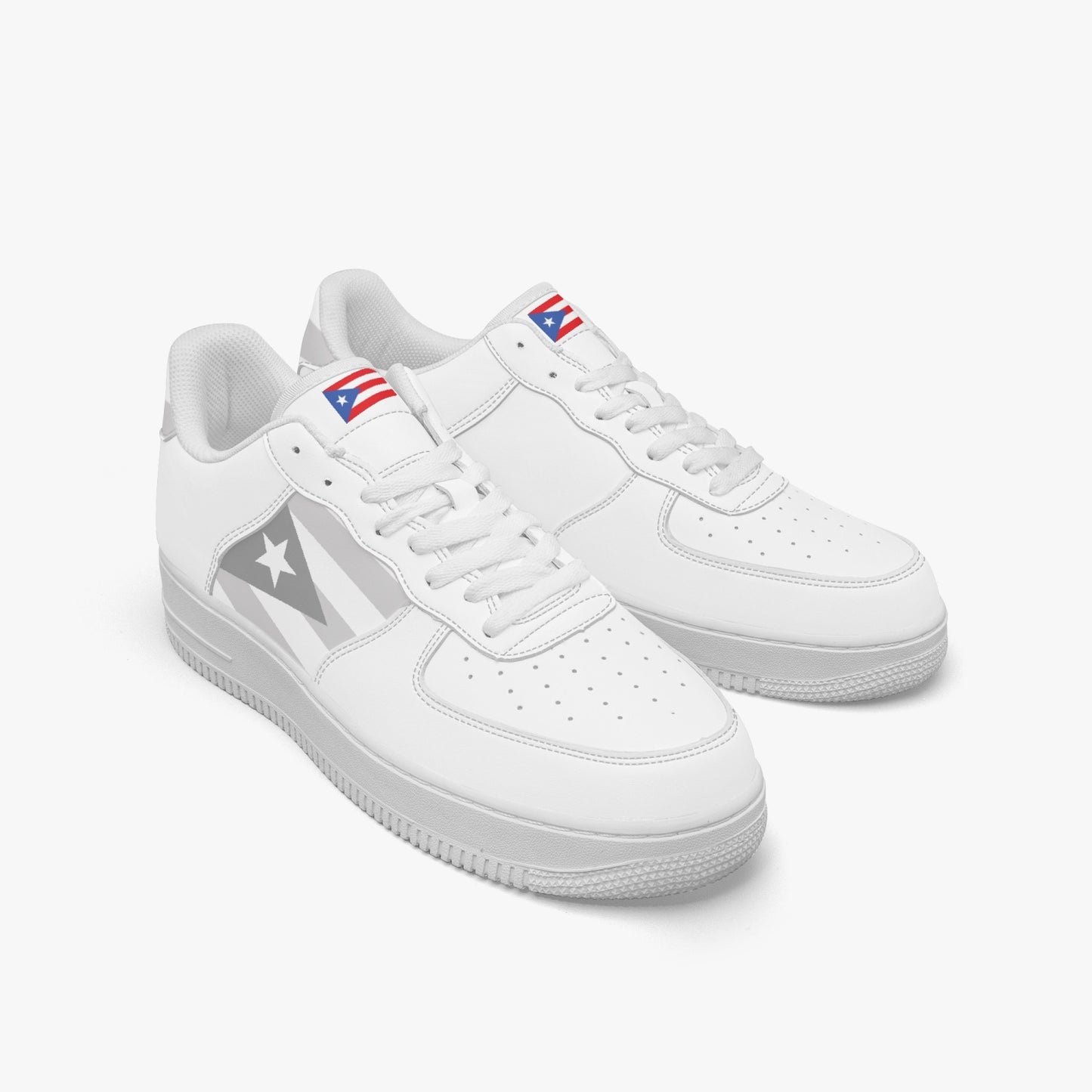 Puerto Rico Classic R-Force 1 Low Tops (White) - Men's & Women's