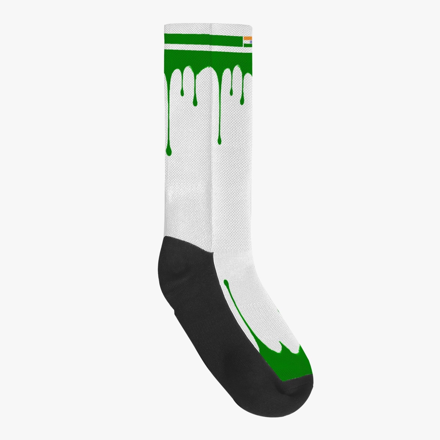 India Drip Sport Socks (Green Drip)