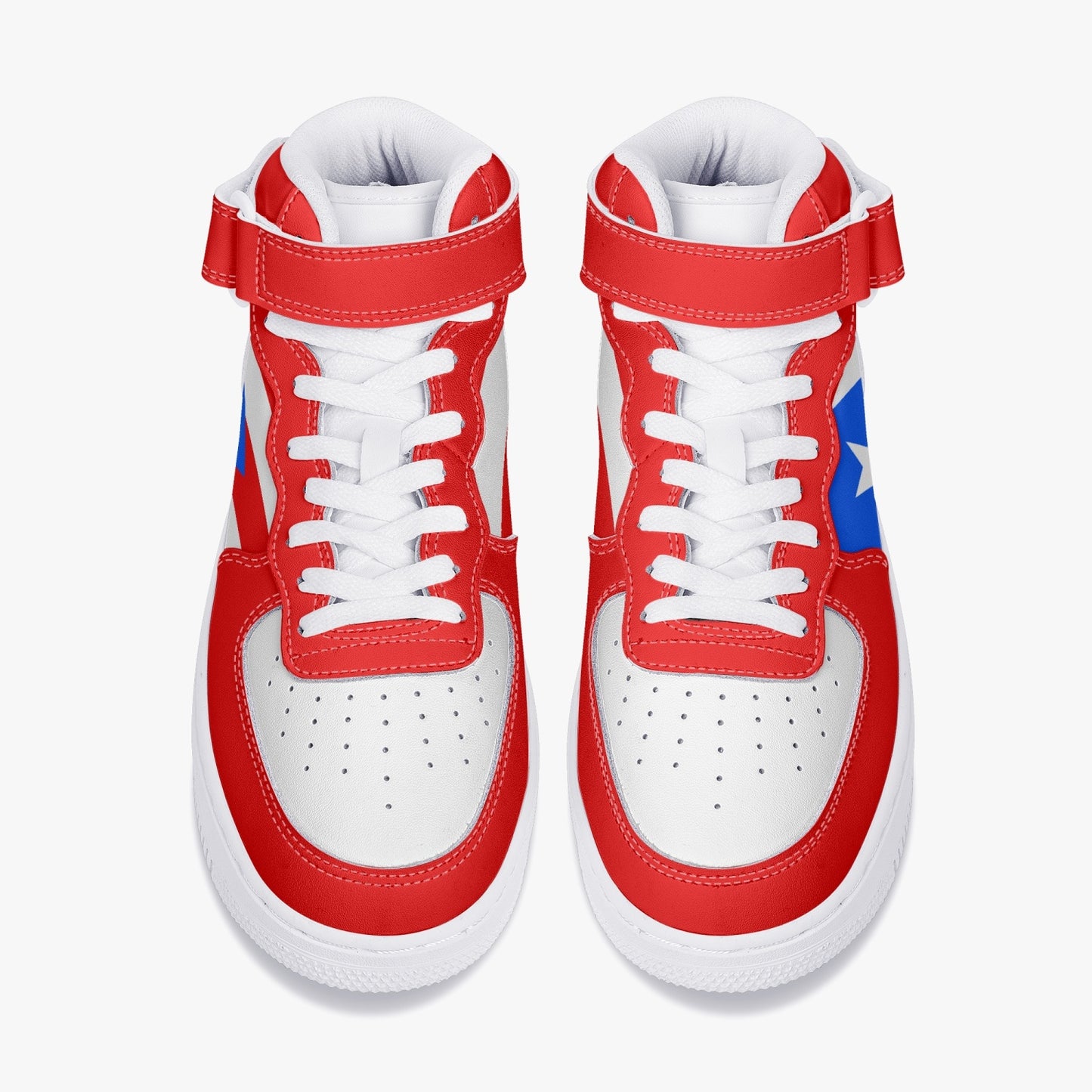 Puerto Rico Flag R-Force 1 Mid Tops - Men's & Women's