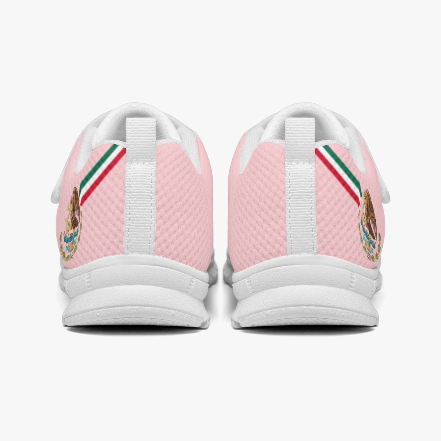 Mexico Pride Kid's Lightweight Velcro Mesh Sneaker - Pink