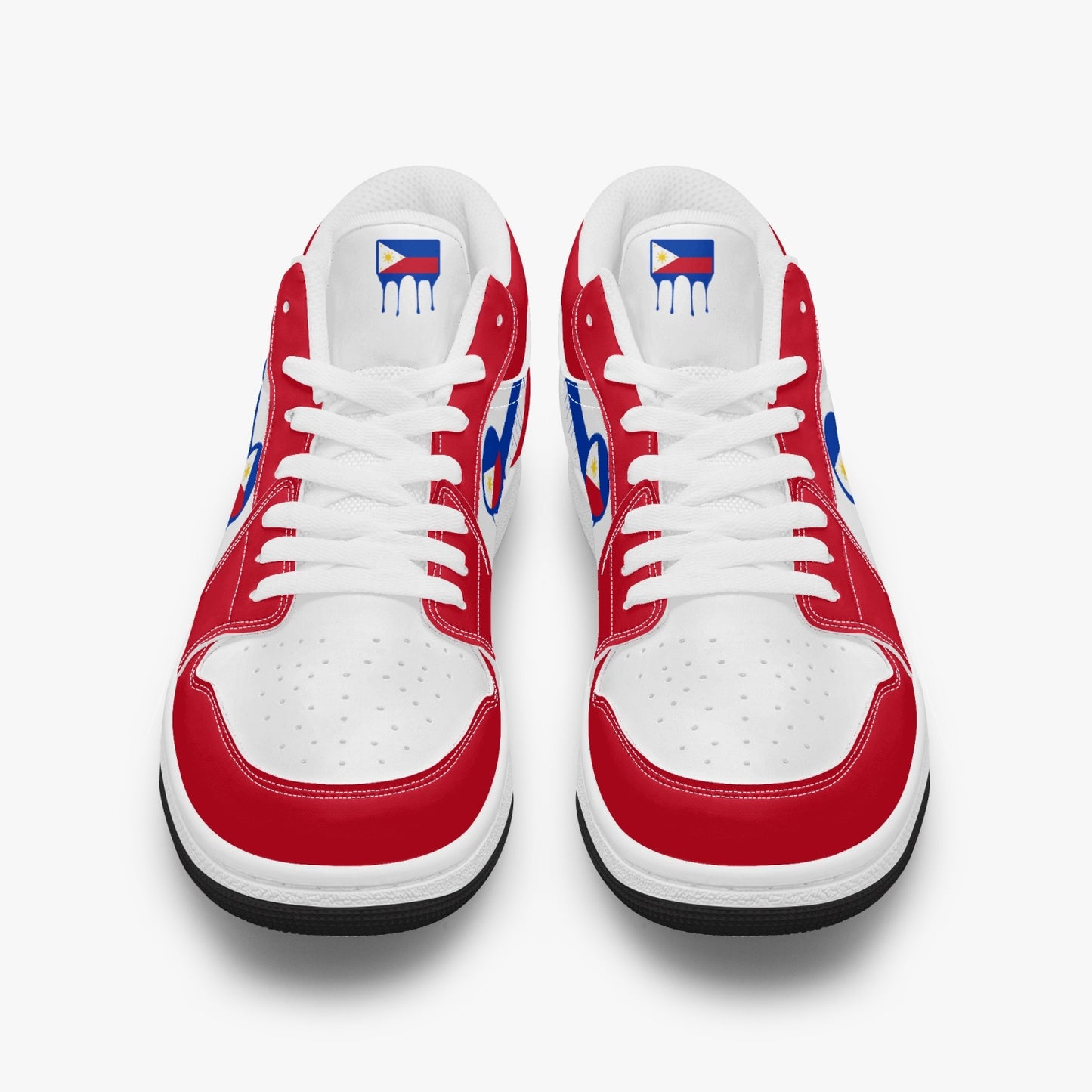 Air Philippines Blue Drip / Red & White Low Tops (Black Sole) - Men's & Women's