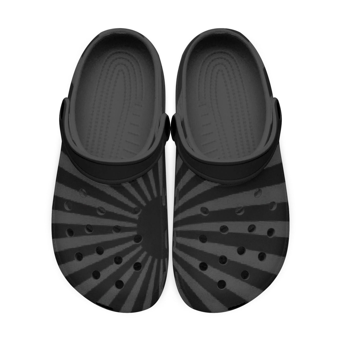 Japan Rising Sun Flag Clogs (Black) - Men's & Women's