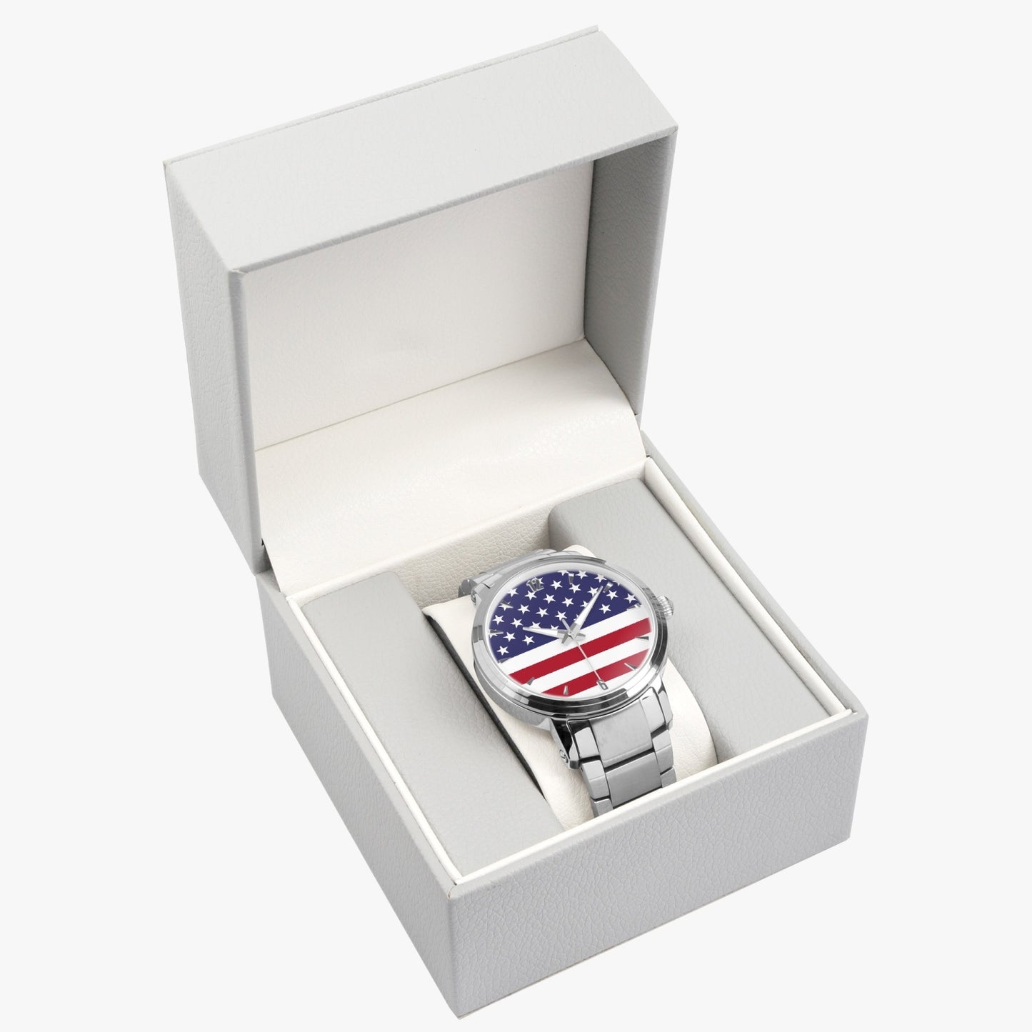 American Pride Stainless Steel Luxury Men's Watch - Silver / Rose Gold / Black