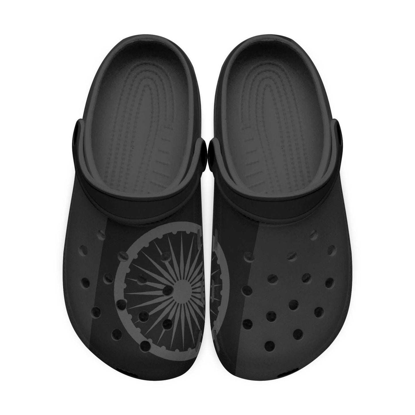 India Flag Clogs (Black) - Men's & Women's