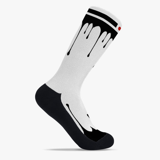 Japan Drip Sport Socks (Black Drip)