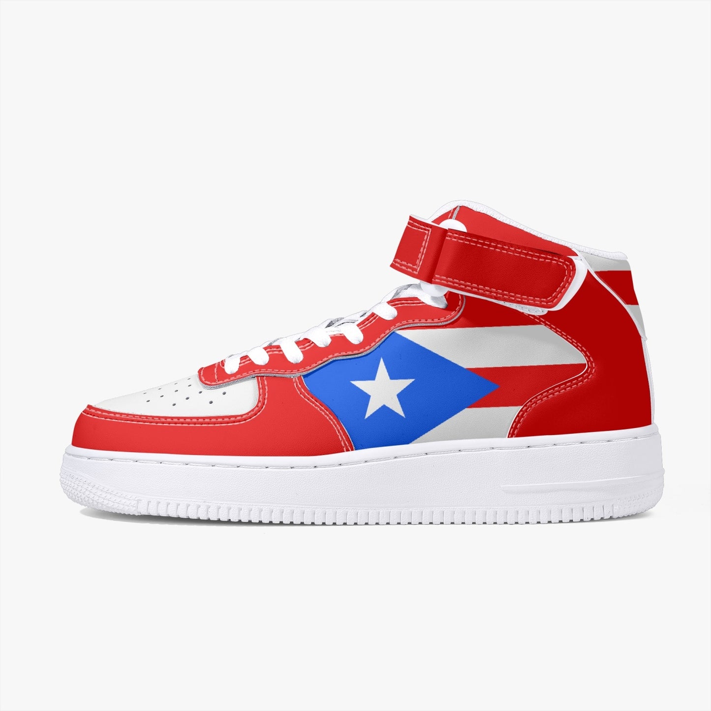 Puerto Rico Flag R-Force 1 Mid Tops - Men's & Women's