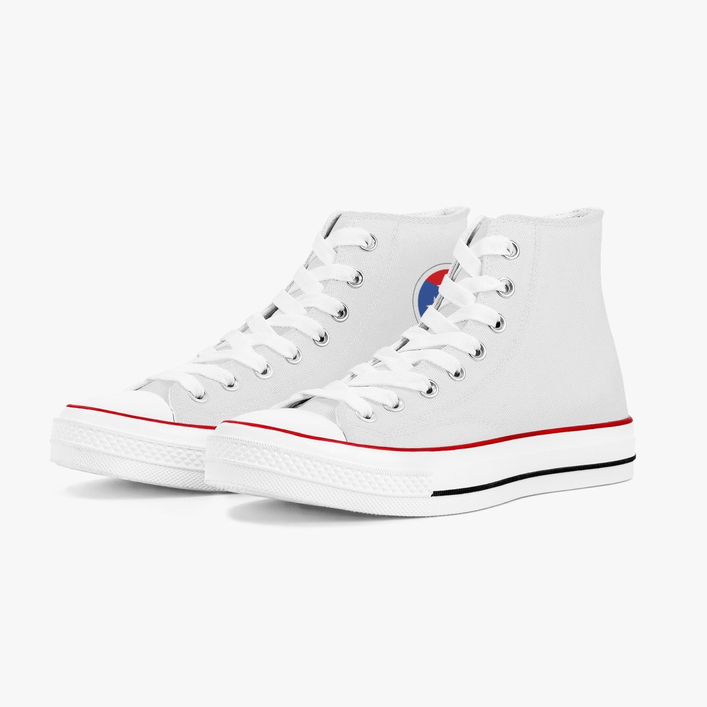 Puerto Rico Classic Canvas High Tops (White) - Men's & Women's