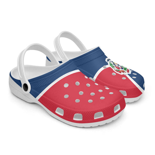 Dominican Republic Flag Clogs - Men's & Women's