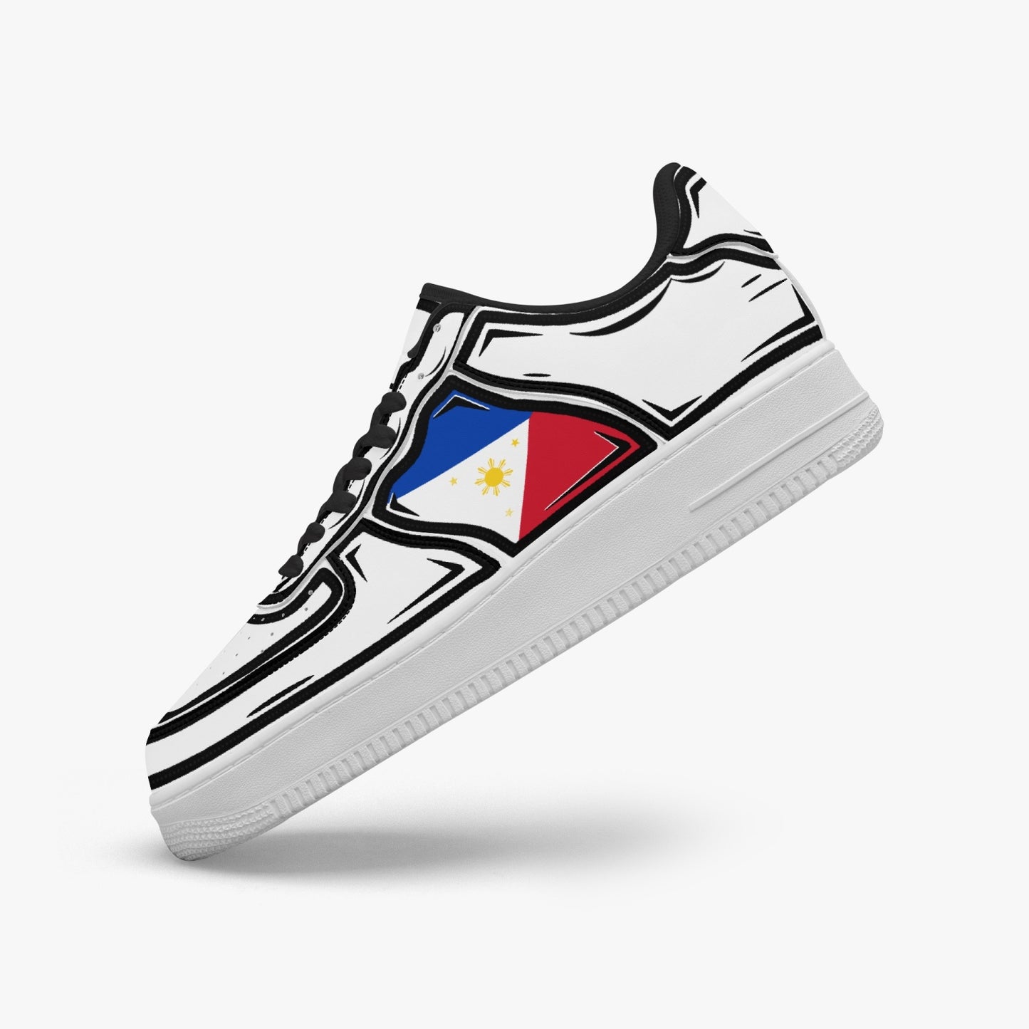 Philippines Cartoon Force 1 Low Tops (White) - Men's & Women's