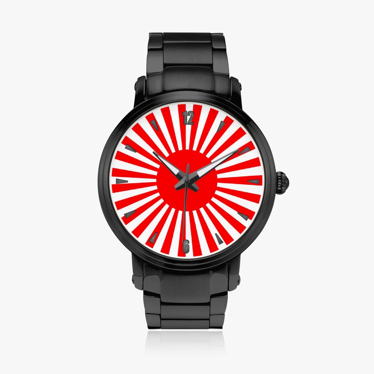 Japan Pride Stainless Steel Luxury Men's Watch - Silver / Rose Gold / Black