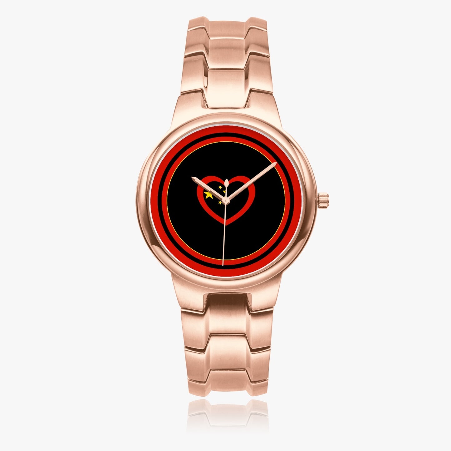 China Love Stainless Steel Luxury Women's Watch - Rose Gold / Silver / Black
