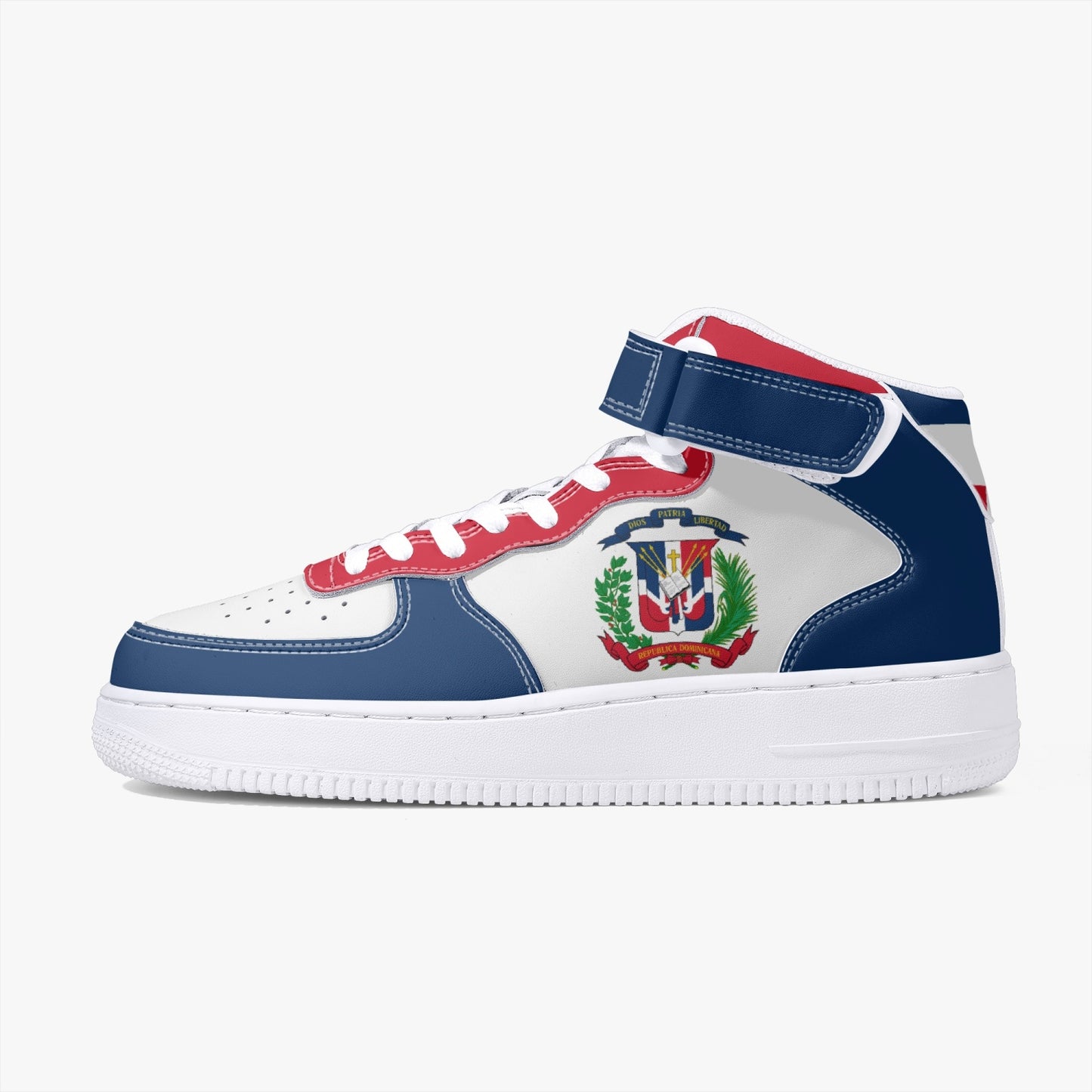 Dominican Republic Flag R-Force 1 Mid Tops - Men's & Women's