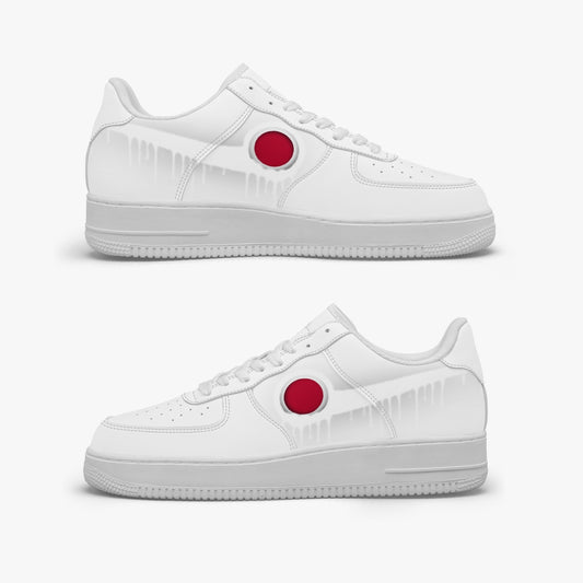 Japan White Drip R-Force 1 Low Tops (White) - Men's & Women's