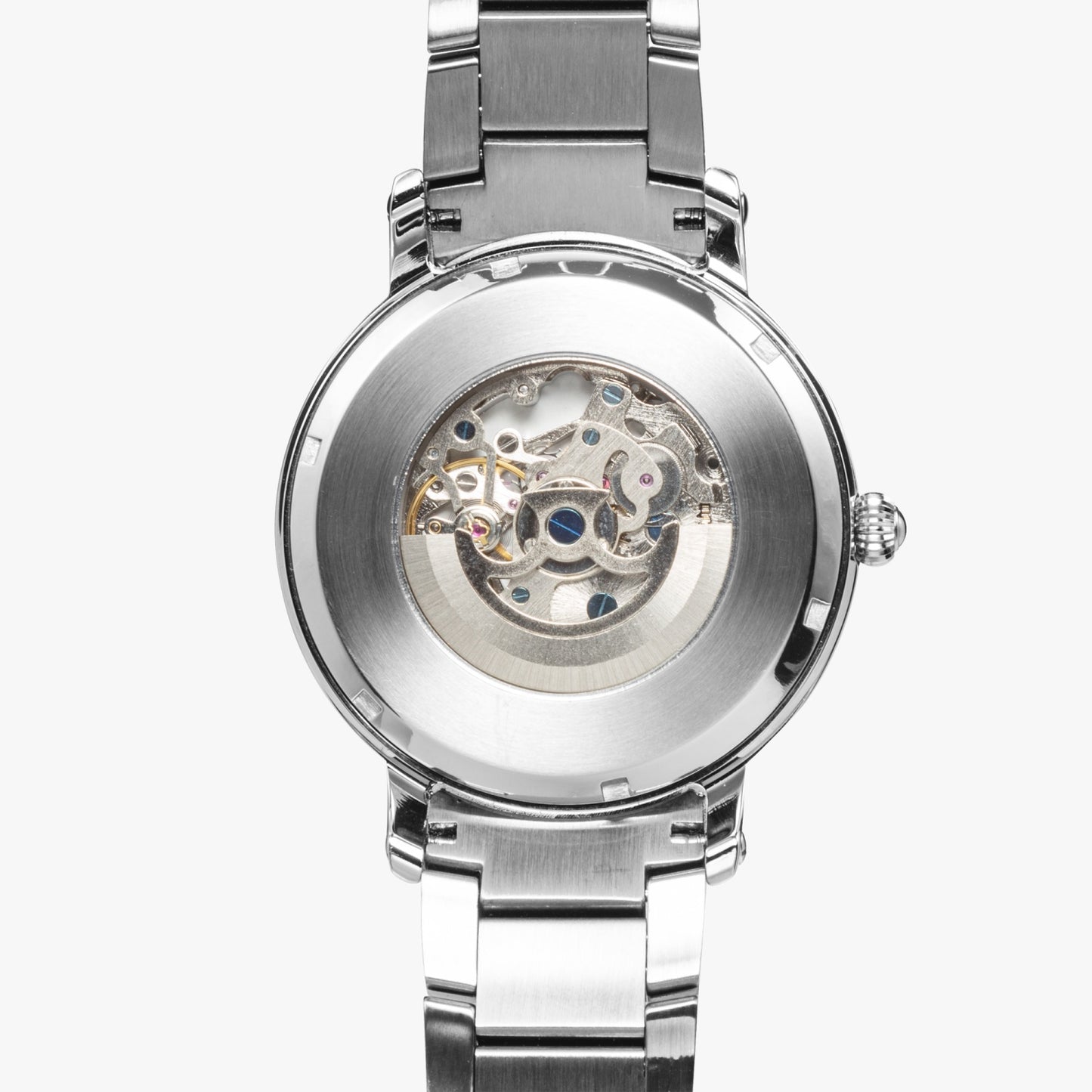 Dominican Pride Stainless Steel Luxury Men's Watch - Silver / Rose Gold / Black