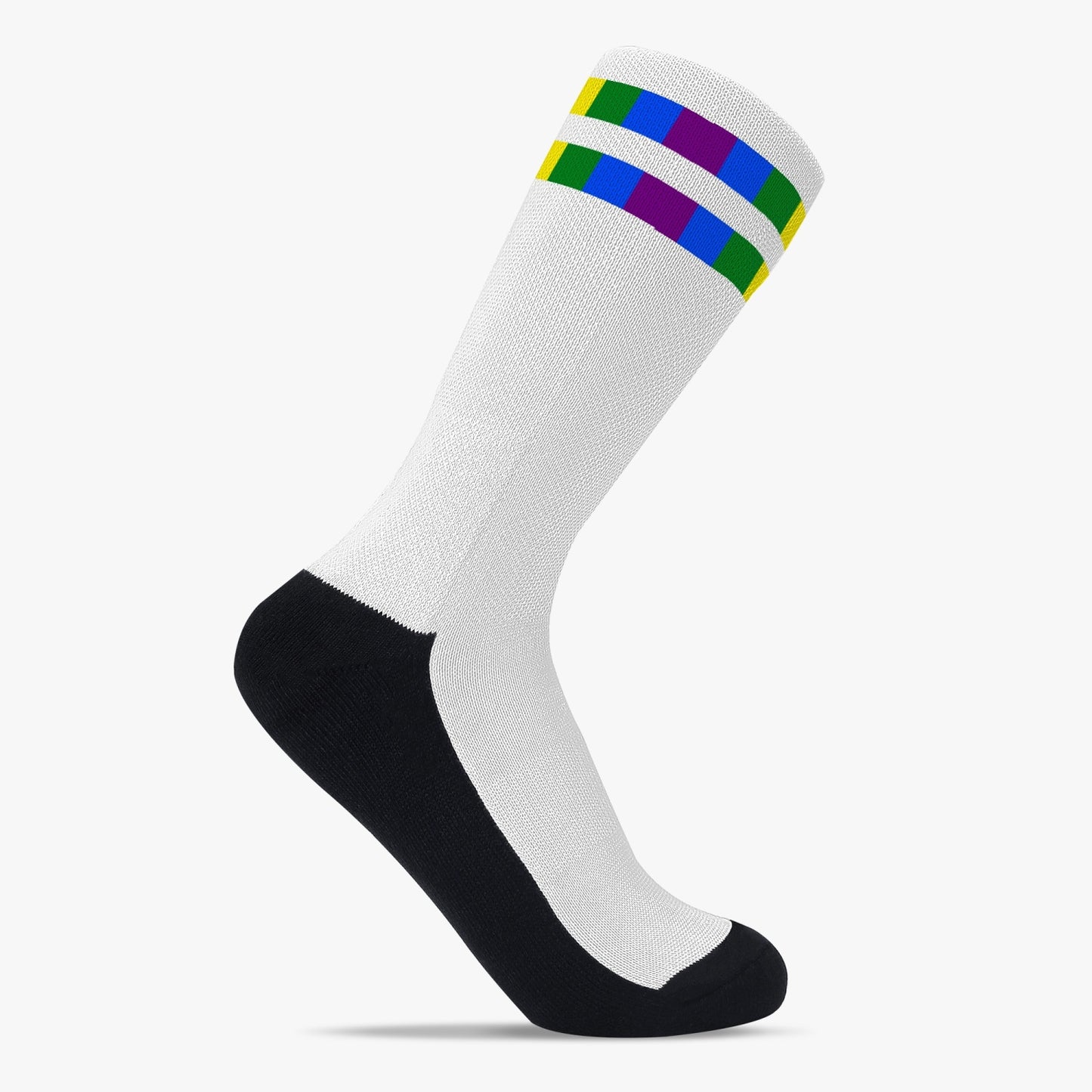 Rainbow Striped Sport Socks