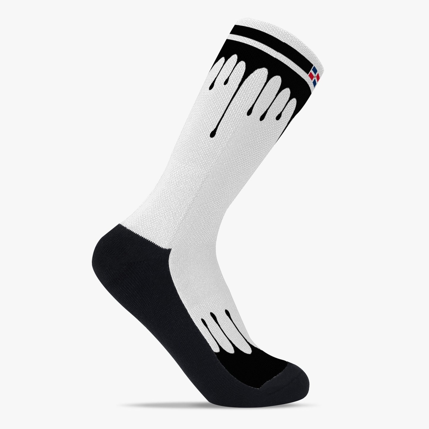 Dominican Drip Sport Socks (Black Drip)
