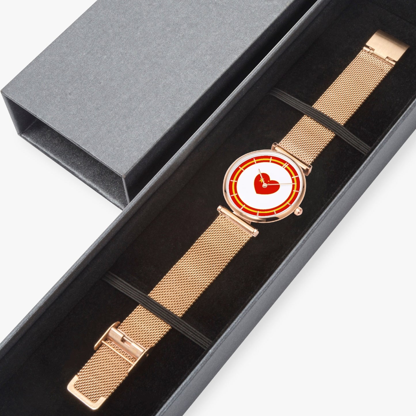 China Love Ultra Thin Women's Quartz Watch - Gold / Rose Gold / Silver