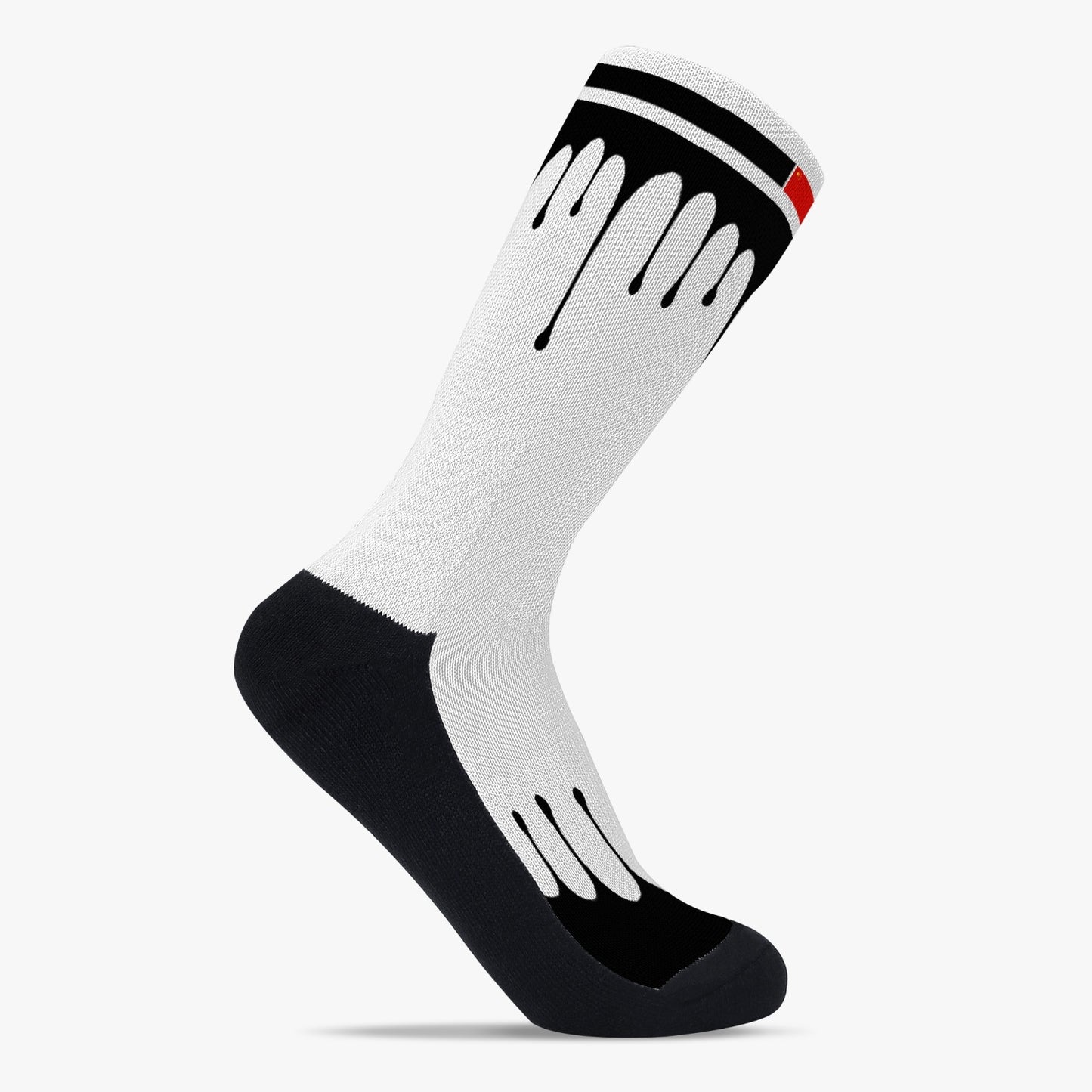 China Drip Sport Socks (Black Drip)