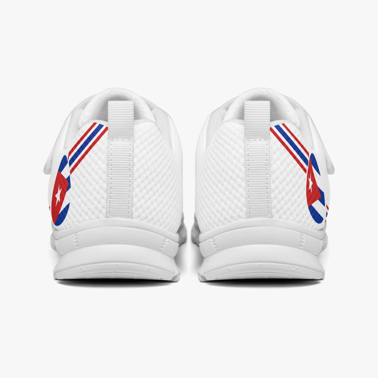 Cuba Pride Kid's Lightweight Velcro Mesh Sneaker - White