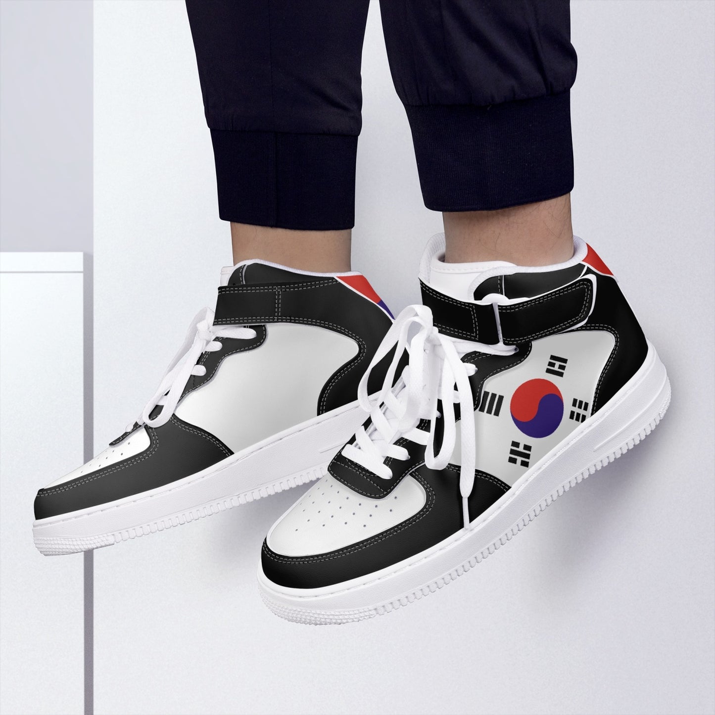 South Korea Flag R-Force 1 Mid Tops - Men's & Women's