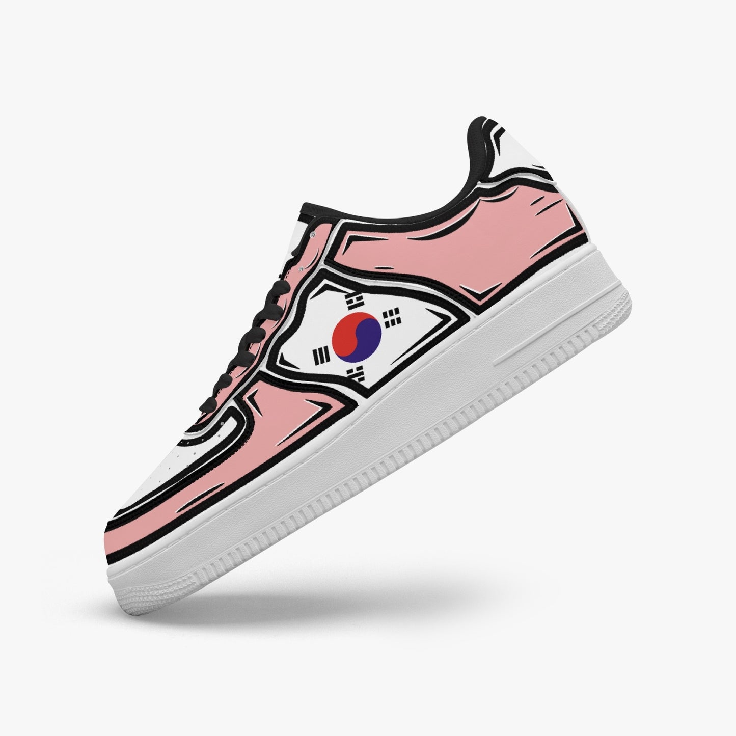 South Korea Cartoon Force 1 Low Tops (Pink) - Men's & Women's
