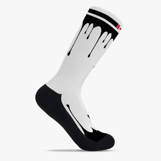 Canada Drip Sport Socks (Black Drip)