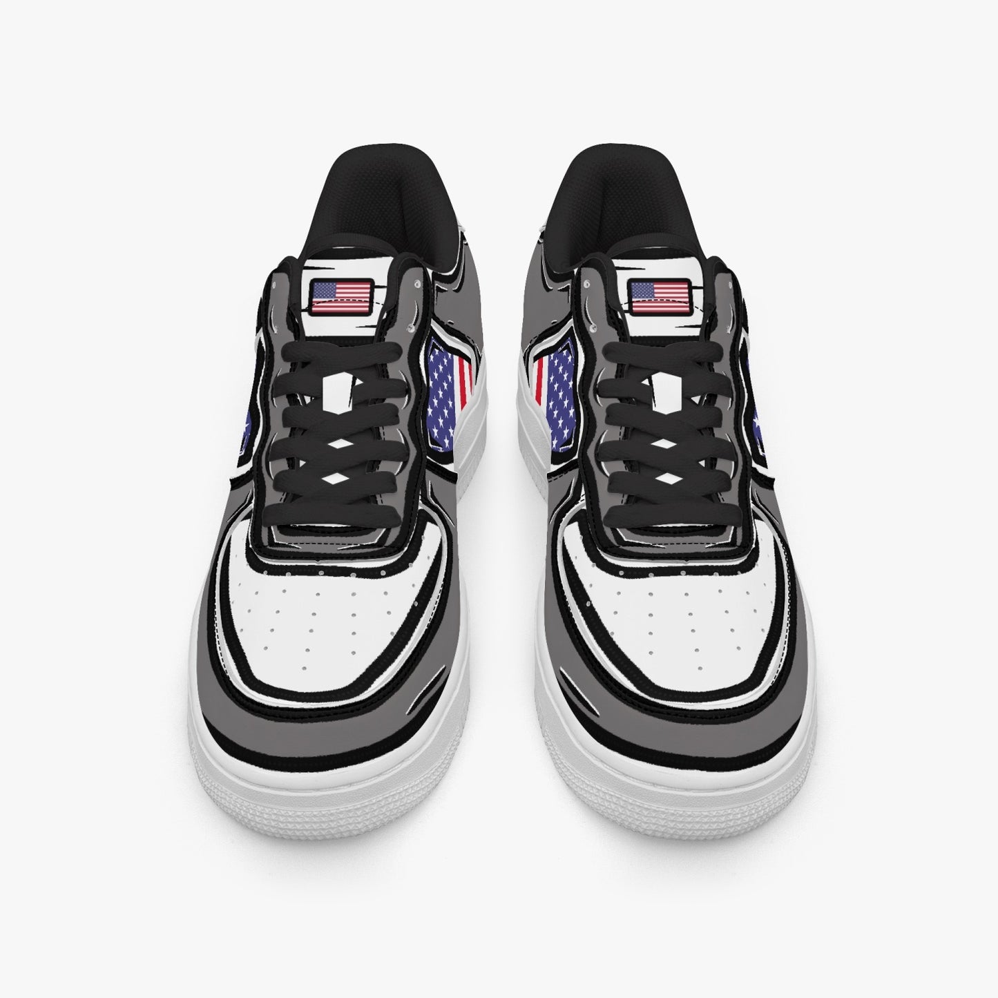 USA Cartoon Force 1 Low Tops (Gray) - Men's & Women's
