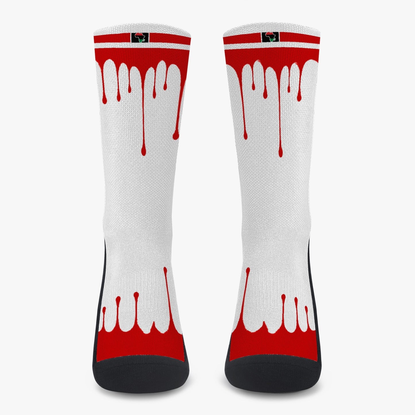 Africa Drip Sport Socks (Red Drip)