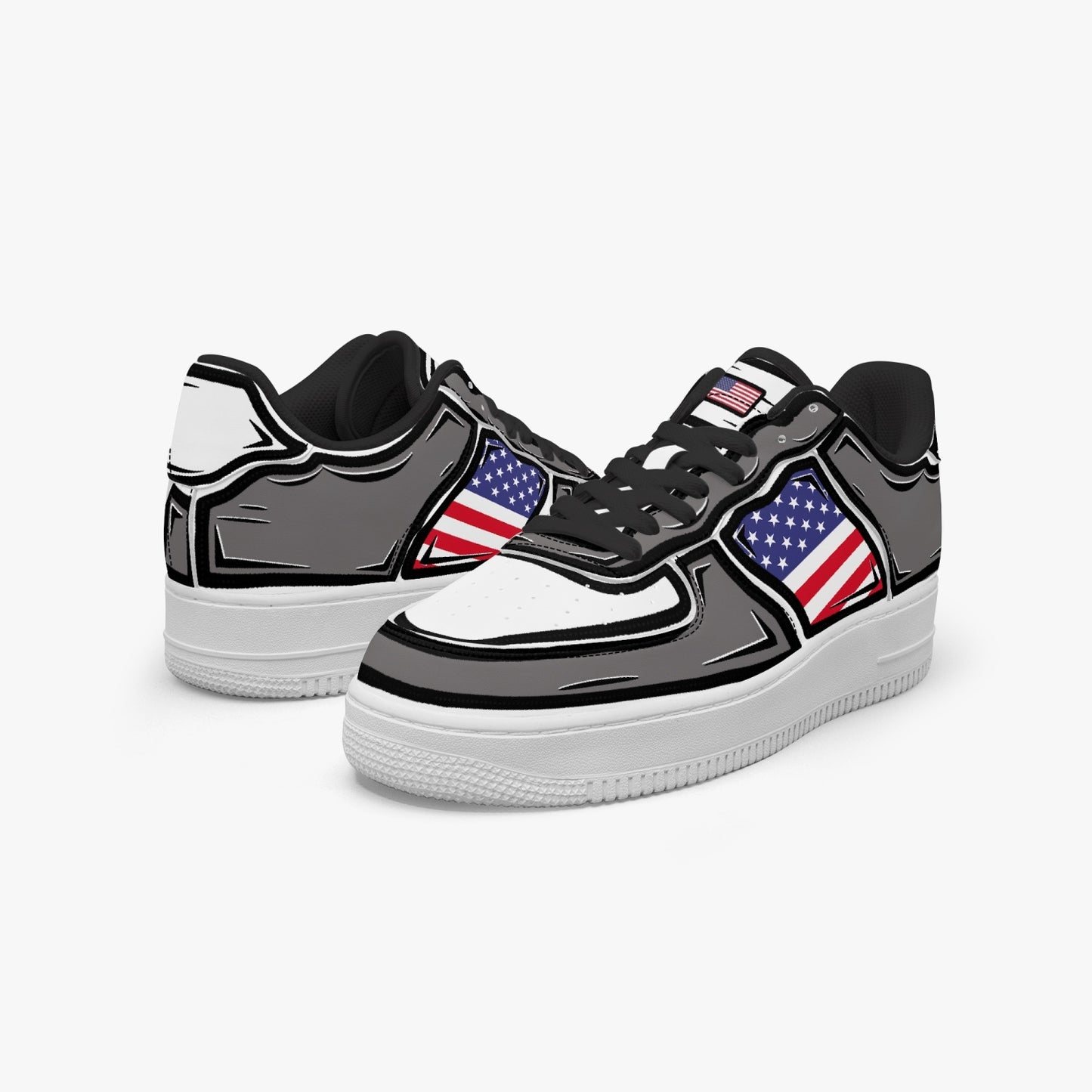 USA Cartoon Force 1 Low Tops (Gray) - Men's & Women's