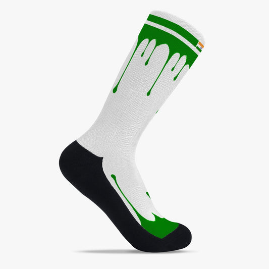 India Drip Sport Socks (Green Drip)