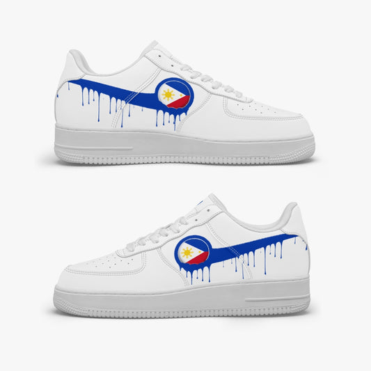 Philippines Blue Drip R-Force 1 Low Tops (White) - Men's & Women's