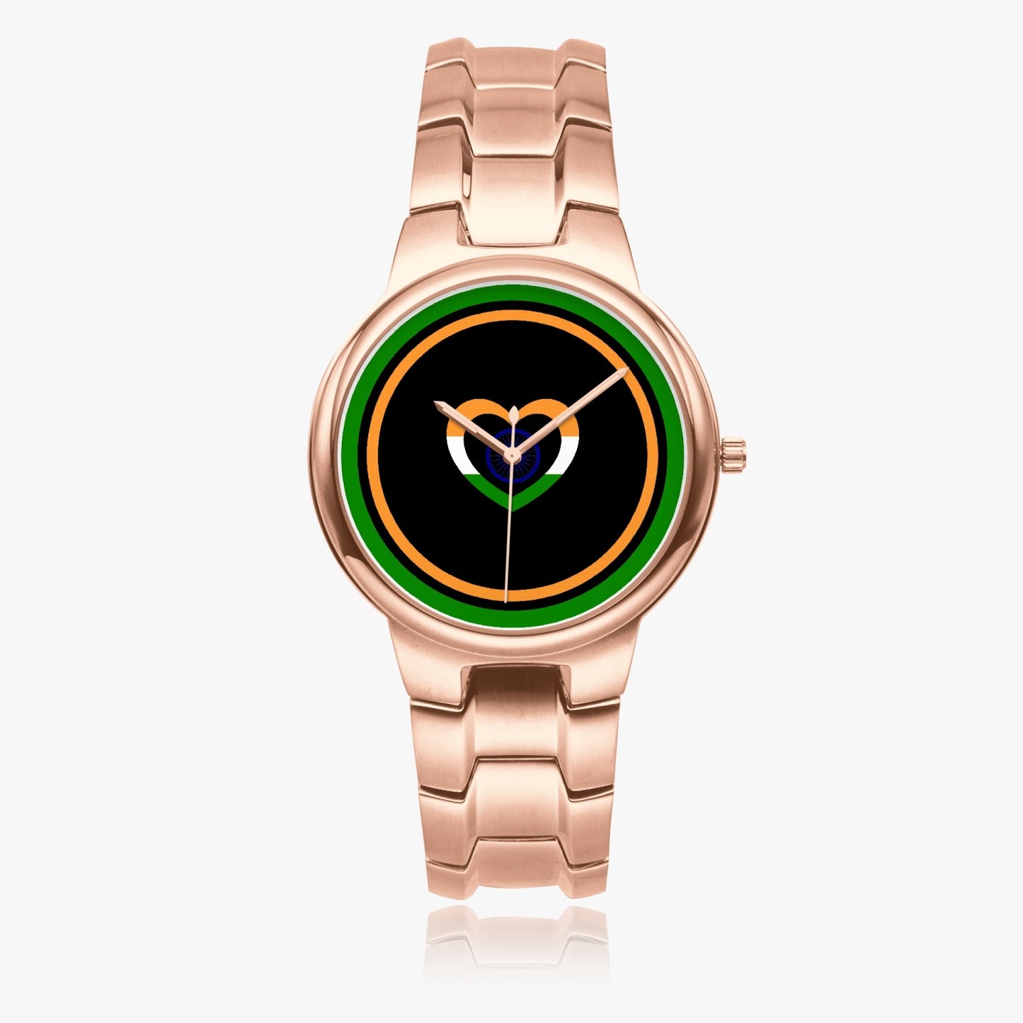 India Love Stainless Steel Luxury Women's Watch - Rose Gold / Silver / Black